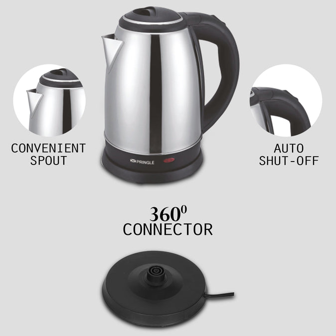 Electric Kettle 1.8L 1500W Stainless Steel Neo Dlx - Pringle Appliances