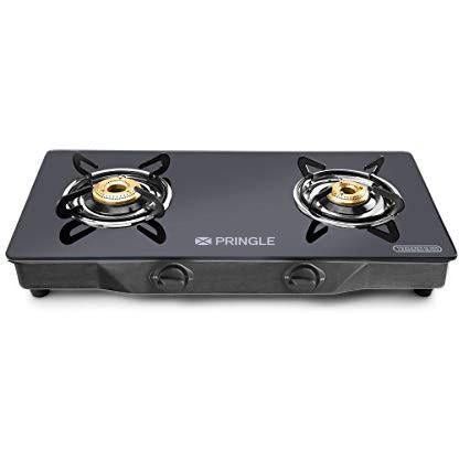 Gas Stove 2 Burner Glass Top Stainlesss Steel PGT02 MS - Pringle Appliances