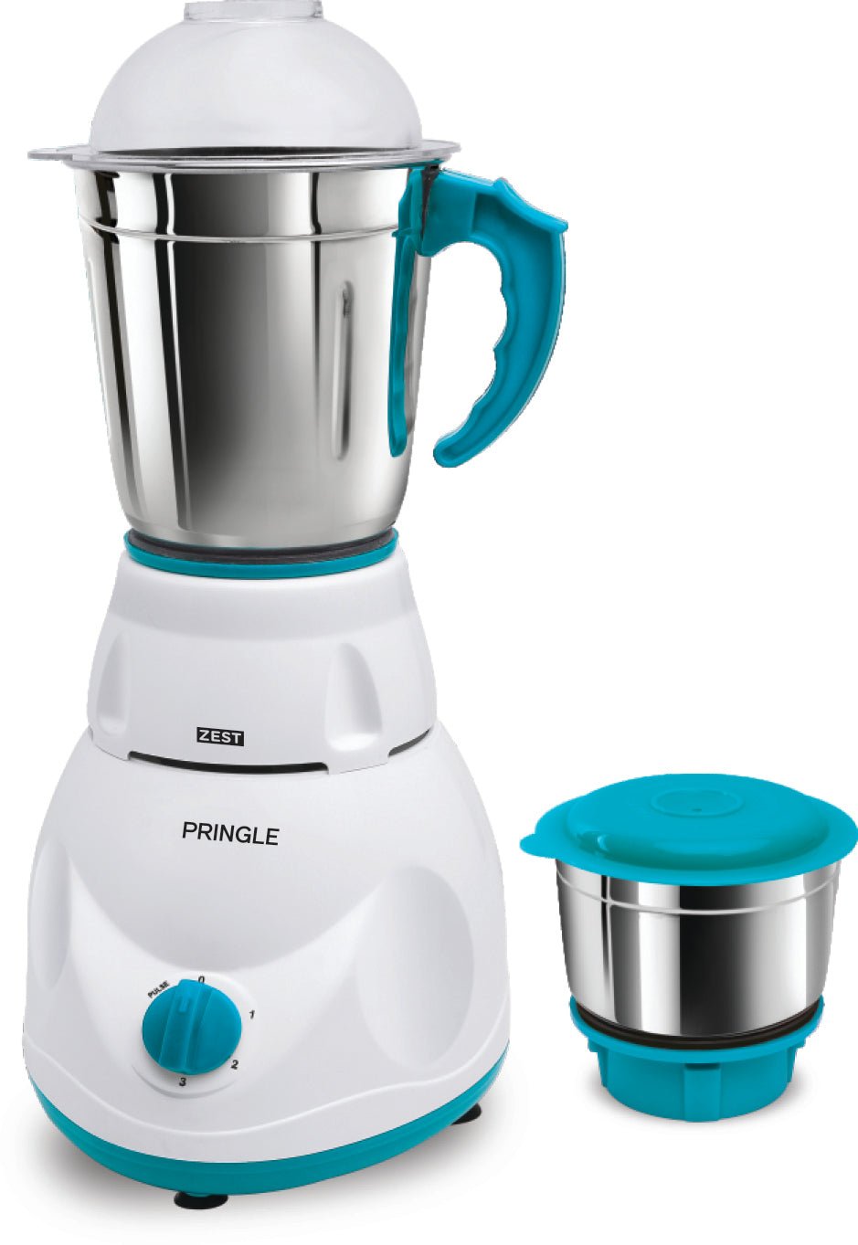 Pringle 550Watt Mixer Grinder with 2 Leak Proof Stainless Steel Jars| 30 Min Motor Rating| Robust Nylon Coupler | Overload Protection| ISI Certified| 2 Year Warranty - Pringle Appliances