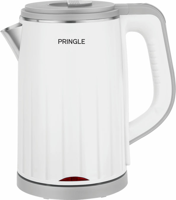 Pringle Electric Kettle IVY 1.2(1500Watt) Stainless Steel Cool Touch Outer Body with 12 Months Onsite Warranty- White - Pringle Appliances