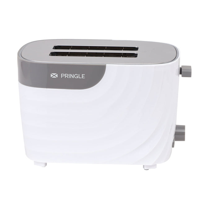 Pringle PT405 2 Slice toaster 750 watt with wide slots | 7 variable browning function with cancel, reheat and defrost| Cool touch body - Pringle Appliances