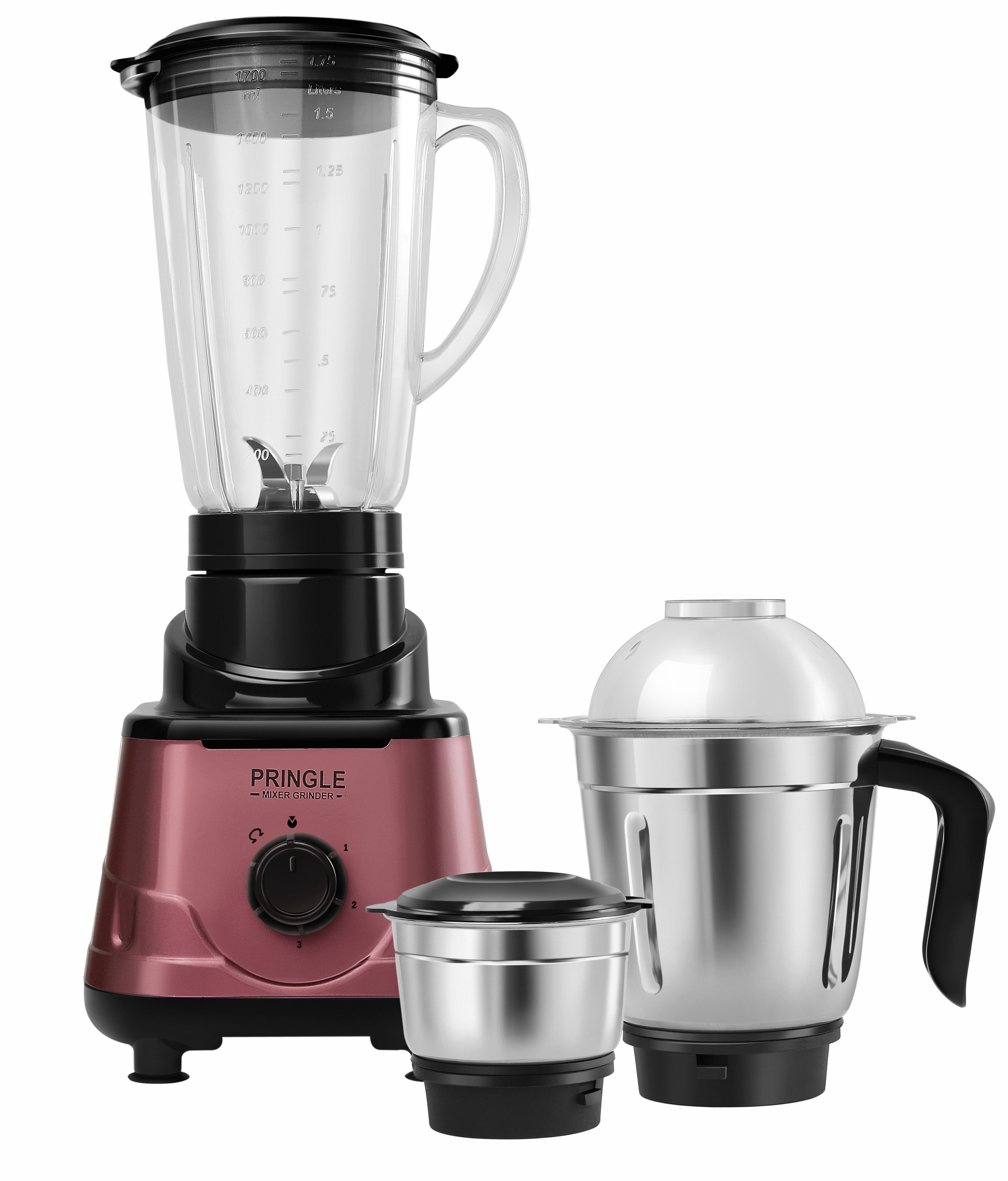 Pringle Trendy 3 Jar Mixer Grinder with 550 w for 24 Months Powerful M –  Pringle Appliances